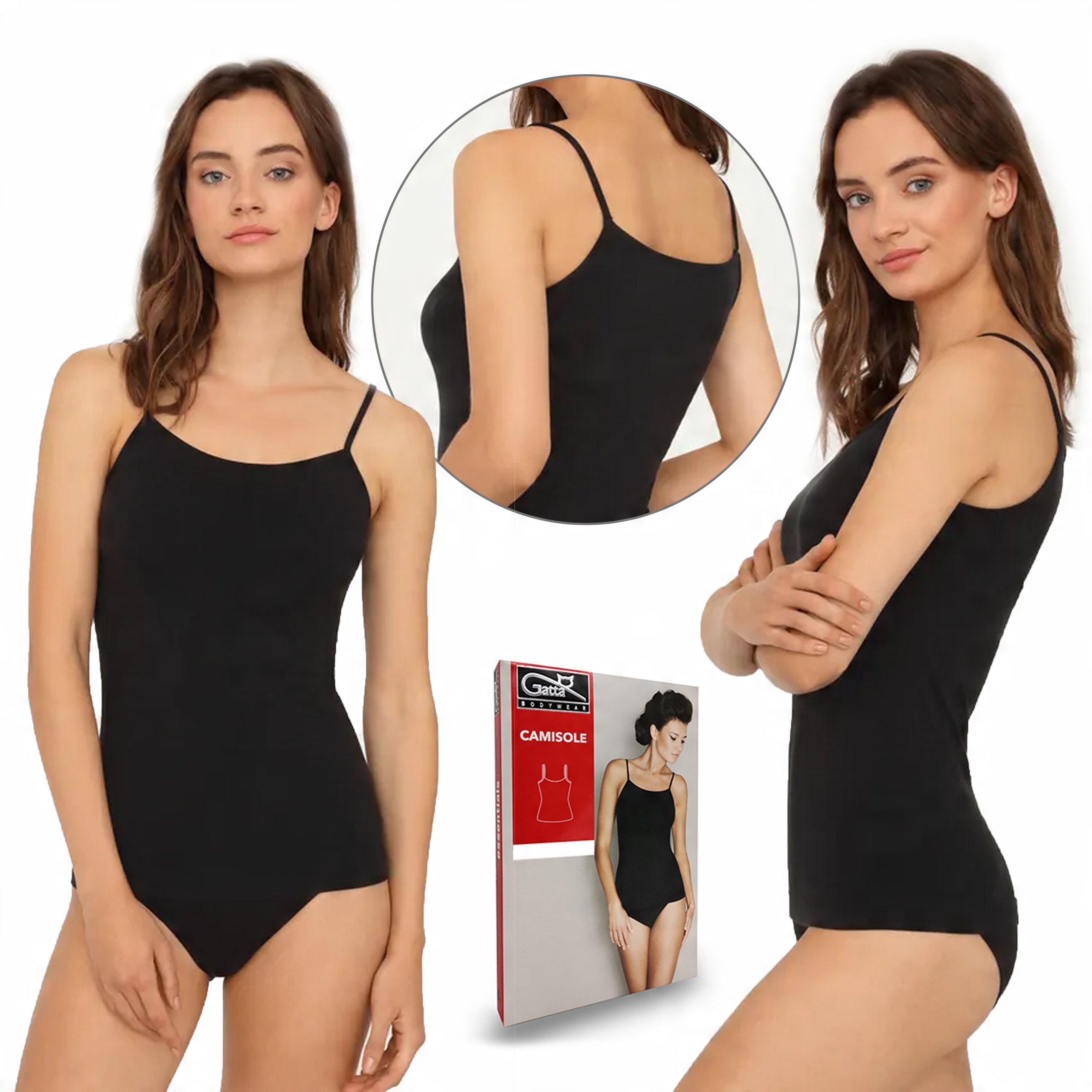

Koszulka na ramiączkach Gatta Camisole czarny, L