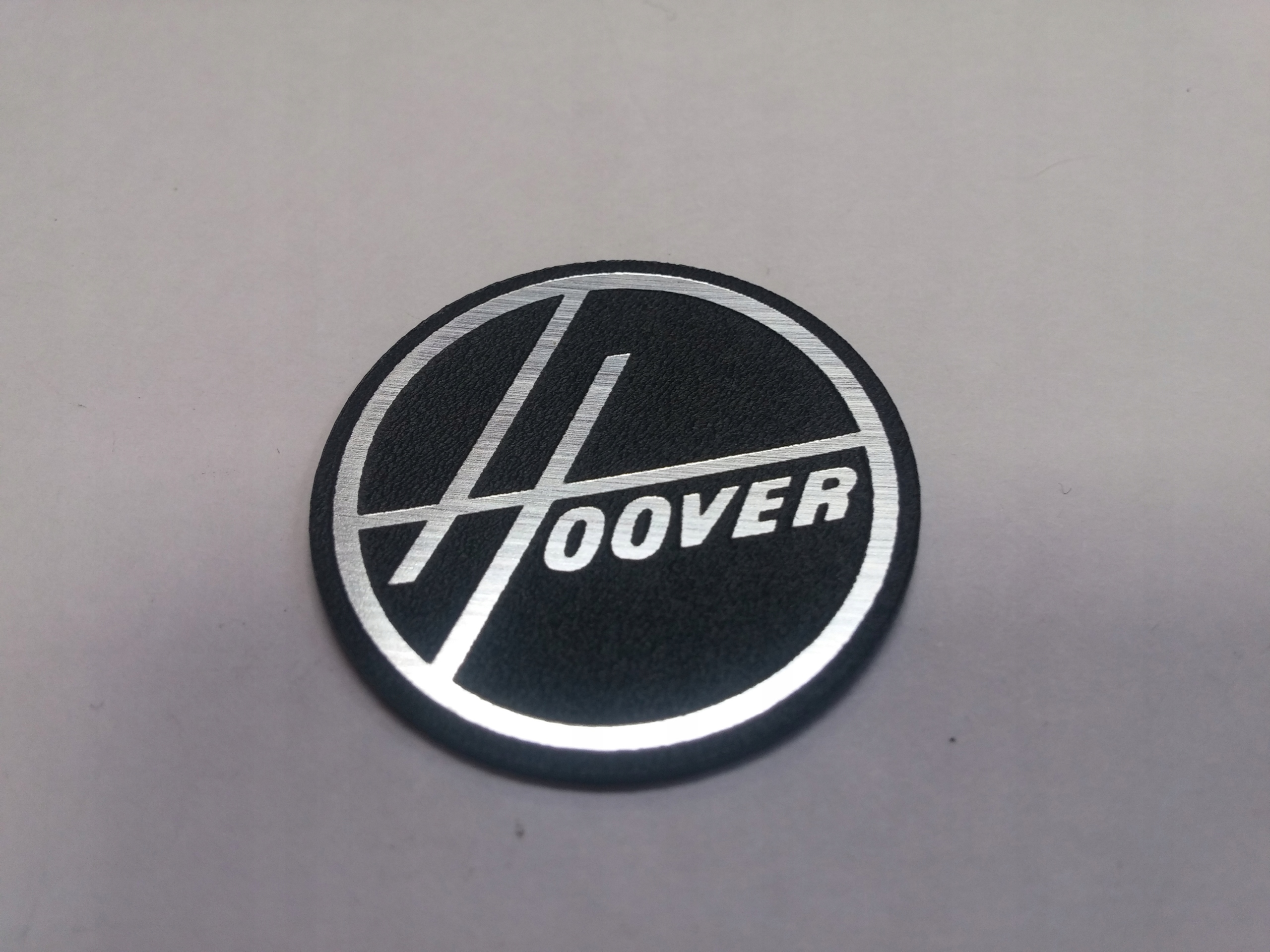 

Hoover naklejka emblemat logo 60 mm *srebrna