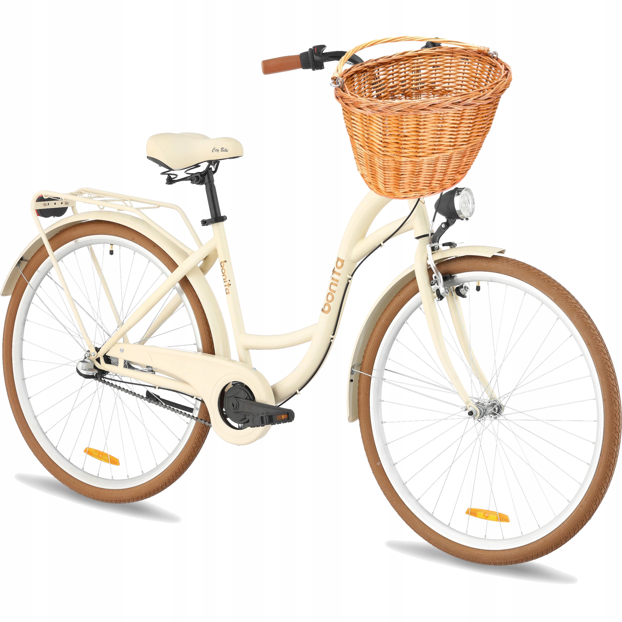 Rower Damski Miejski 28 Lekka Damka Orlando City Eco Shimano 3 bieg