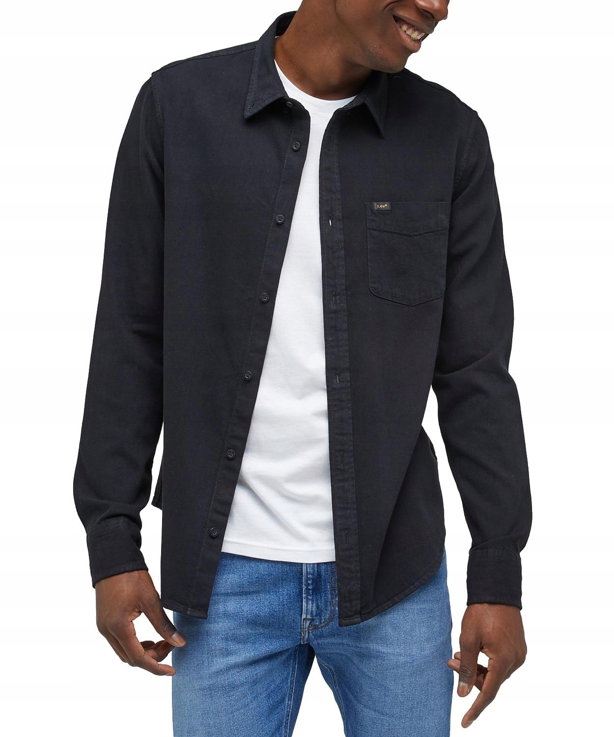 Košile Lee Button Down 112330674 L880BL01 Black M