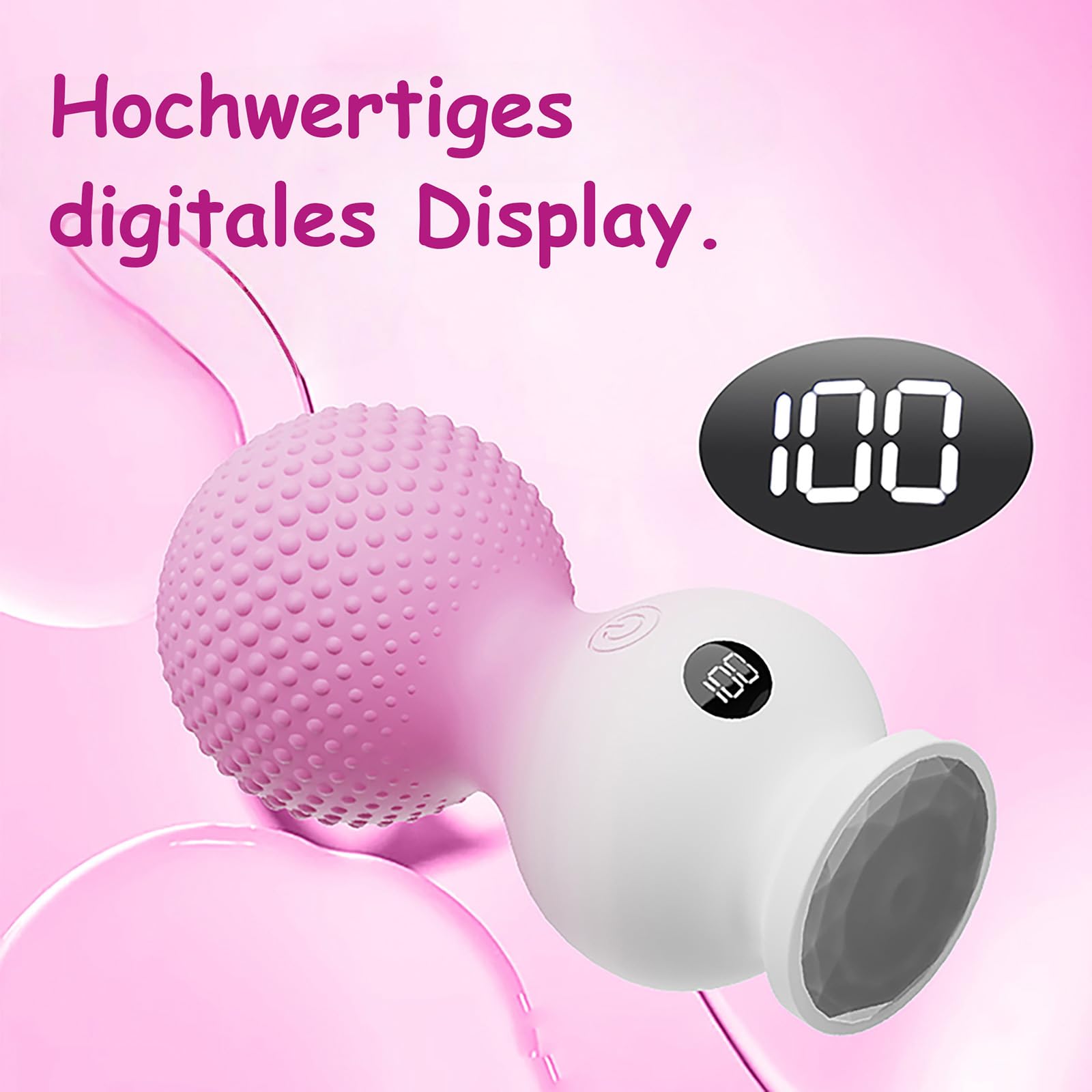 QGLUST Masażer Dla Kobiet 10 Trybów Wibracji LED Stymulator Klitorisu — miniatura 6