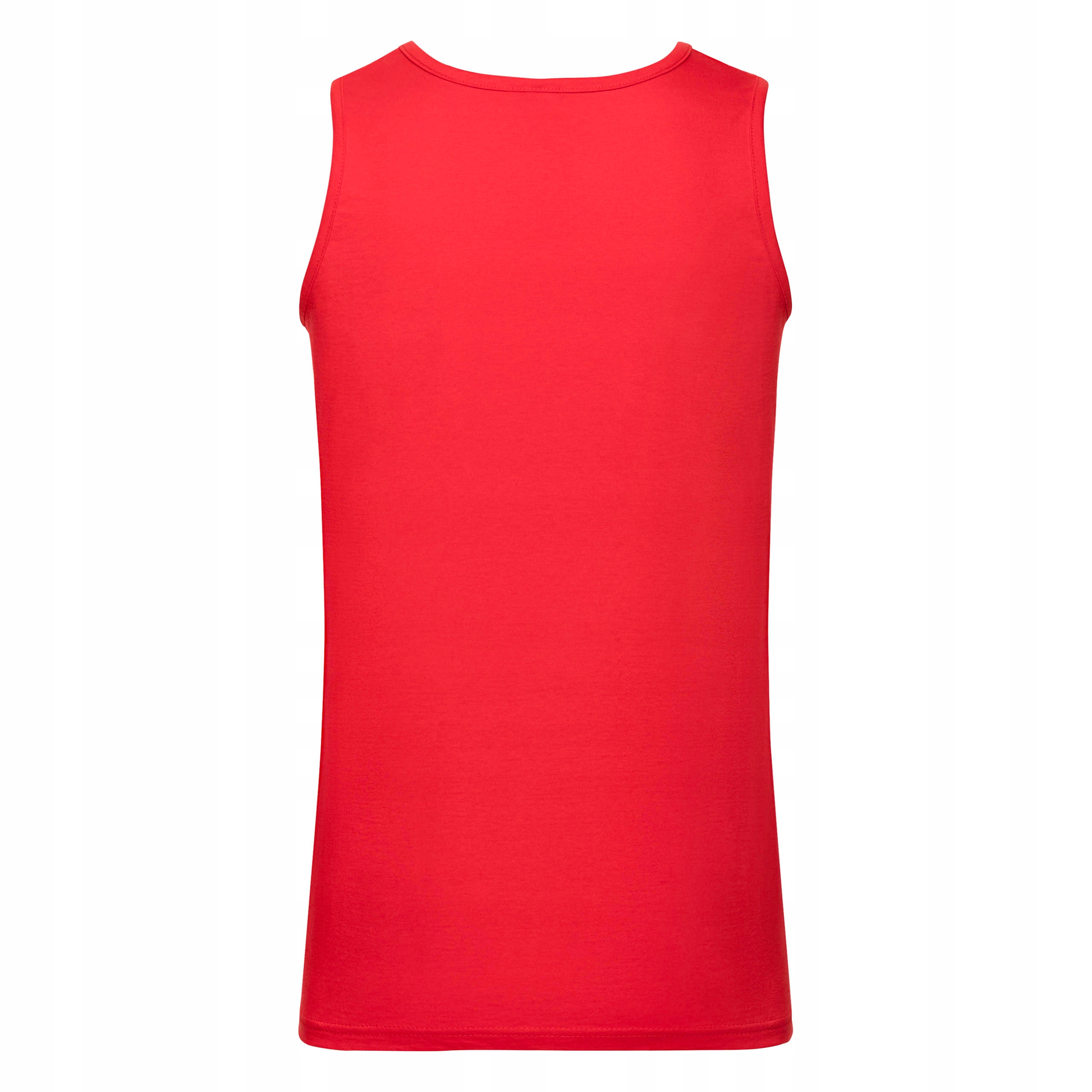 FRUIT OF THE LOOM KOSZULKA NA RAMIĄCZKACH Red S Model Valueweight Athletic