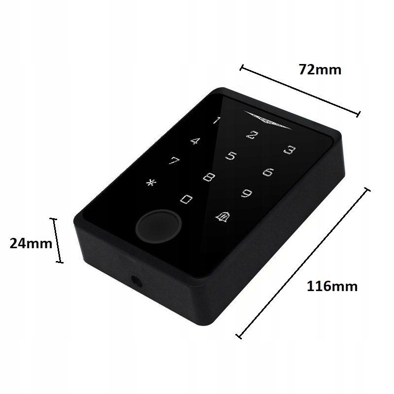 ZAMEK SZYFROWY KLAWIATURA NA ODCISK PALCA SZYFRATOR TUYA SMART WIFI Stan opakowania oryginalne