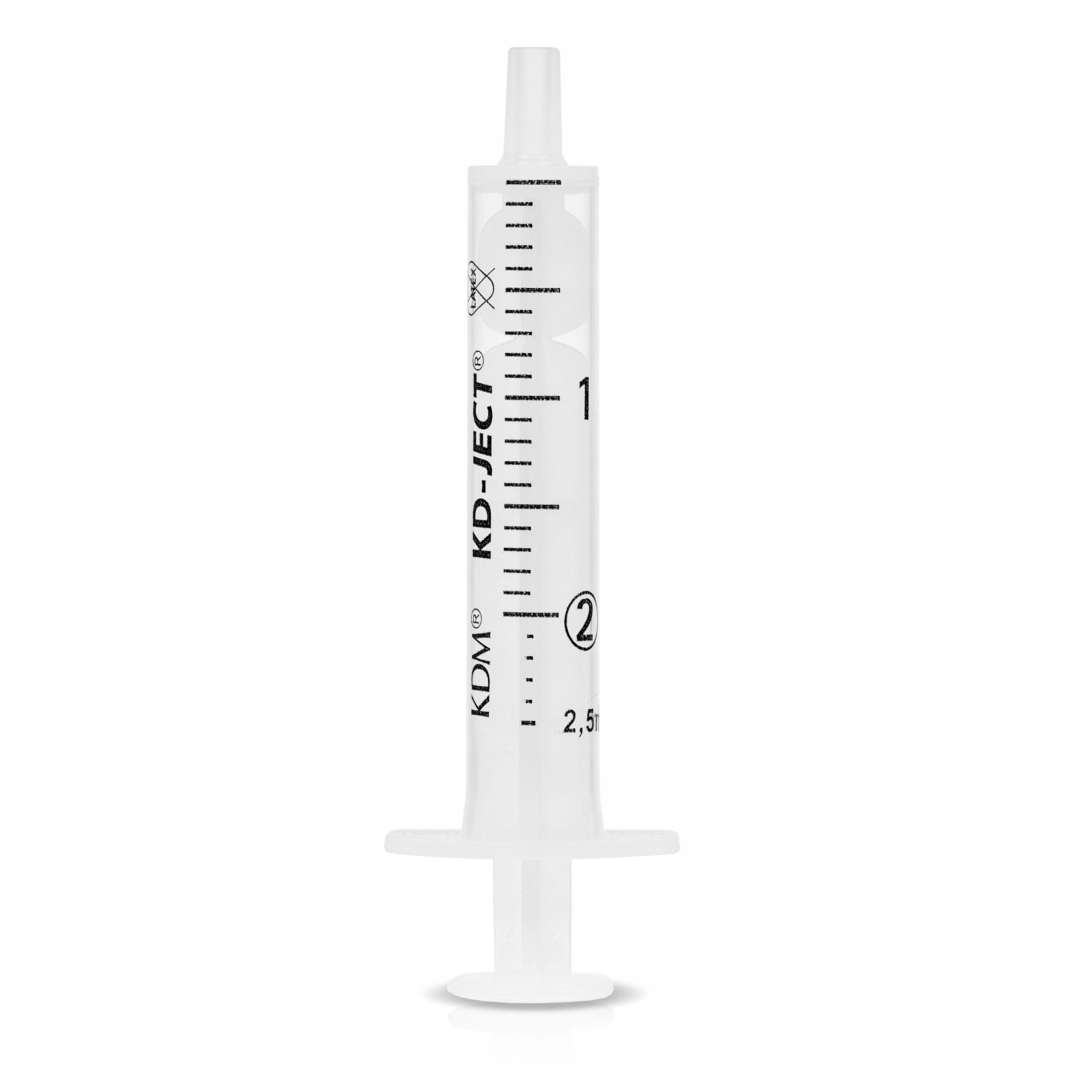 Strzykawka 2ML KD-Ject 3-częściowa z Luer Lock 100szt