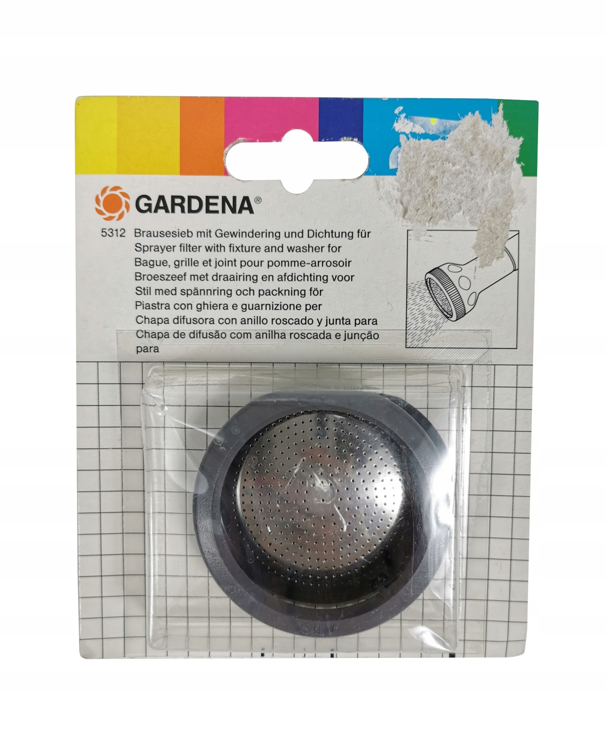 

Gardena 5312 sitko z pierścieniem i uszczelką lanc