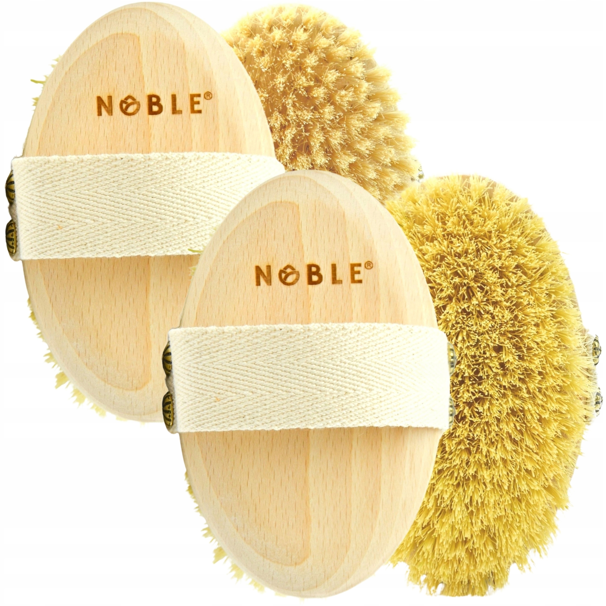 Kartáč proti celulitidě, suchá masáž, ostrá a jemná sada Noble