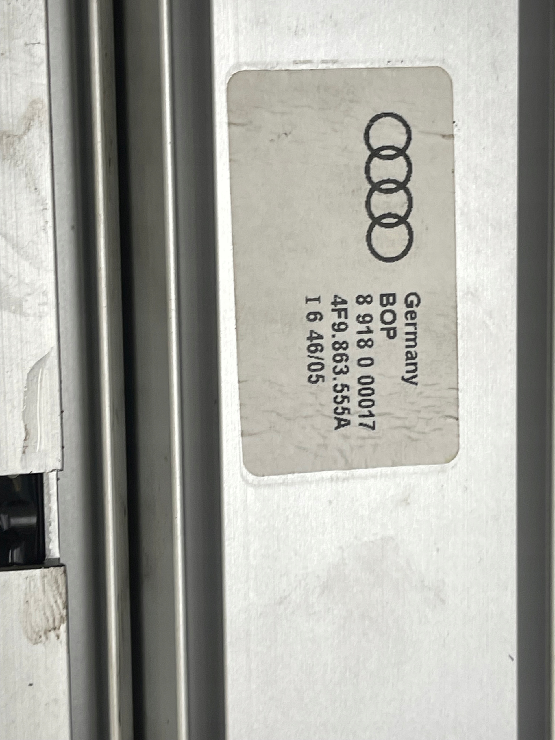 AUDI RS6 S6 A6 C6 SZYNY net POPRZECZKA KOMPLET
