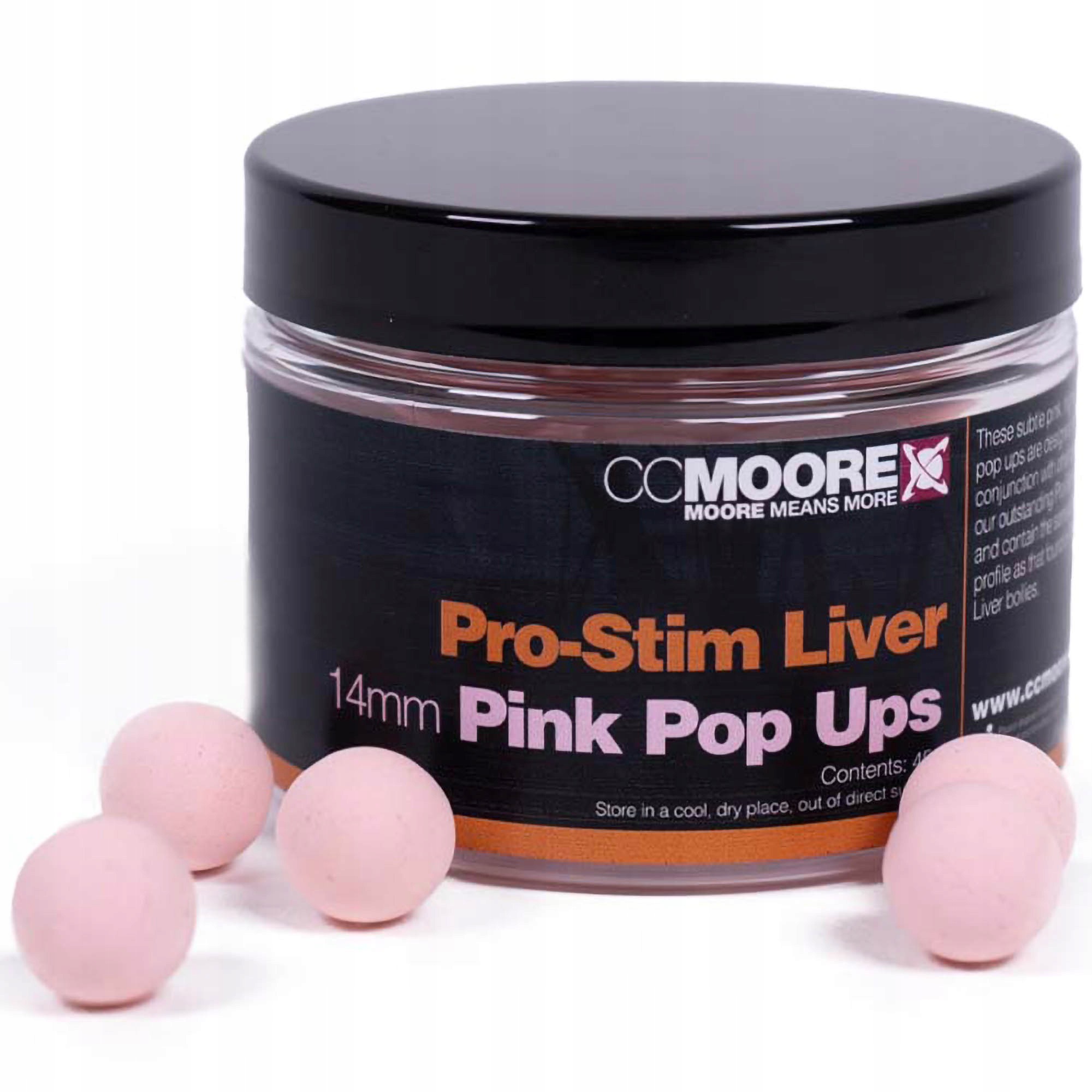 Kulki Cc Moore Pro Stim Liver Pink Pop Ups 14mm