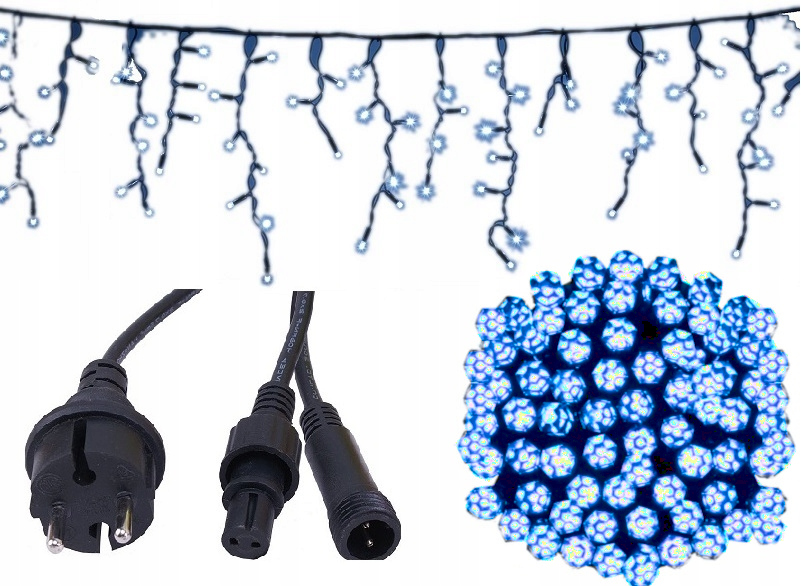 

Girlanda 240LED Zewnętrzna Zielony Gruby Kabel 15M