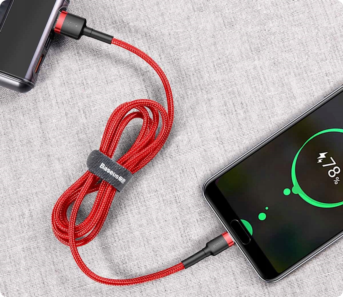 BASEUS MOCNY KABEL USB USB-C TYP-C PRZEWÓD OPLOT QUICK CHARGE 3.0 2A 3M Kod producenta CATKLF-U09