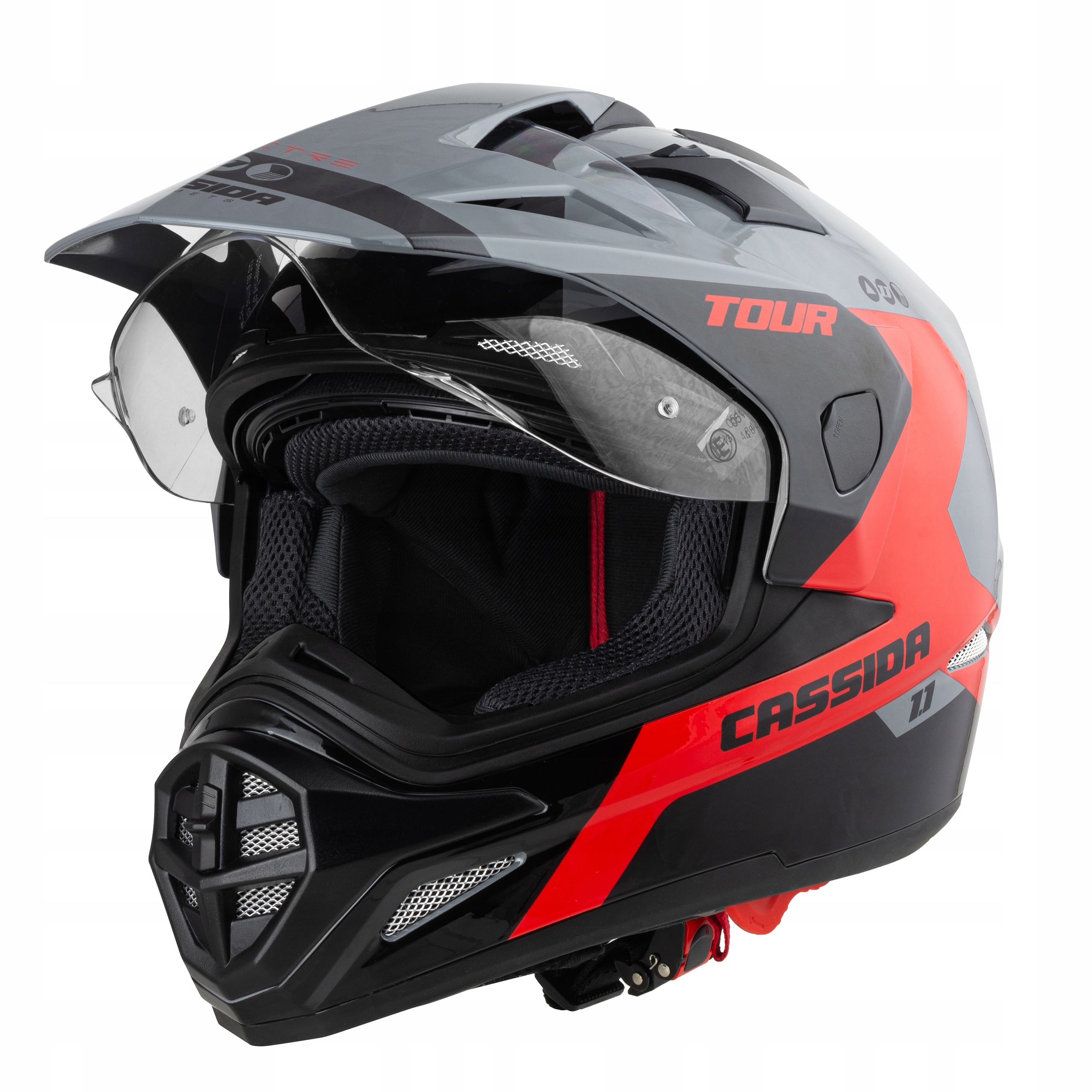 CASSIDA KASK MOTOCYKLOWY Spectre FLUO +PINLOCK XXL Typ Cross / Enduro