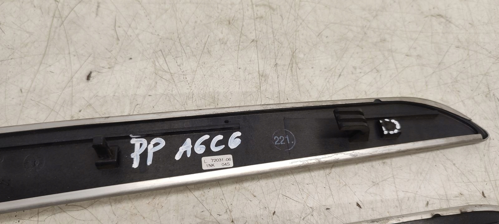 Dekory du tableau de bord Console szczotkowane d’aluminium Audi A6 C6 3,0 TDI