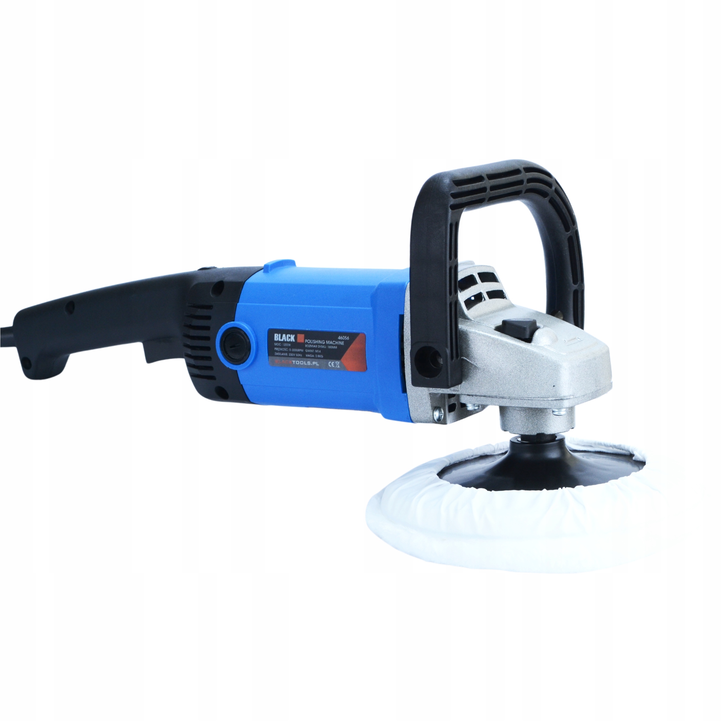 MOCNA POLERKA SAMOCHODOWA 1200W Z REGULACJA SZLIFIERKA Zasilanie sieciowe