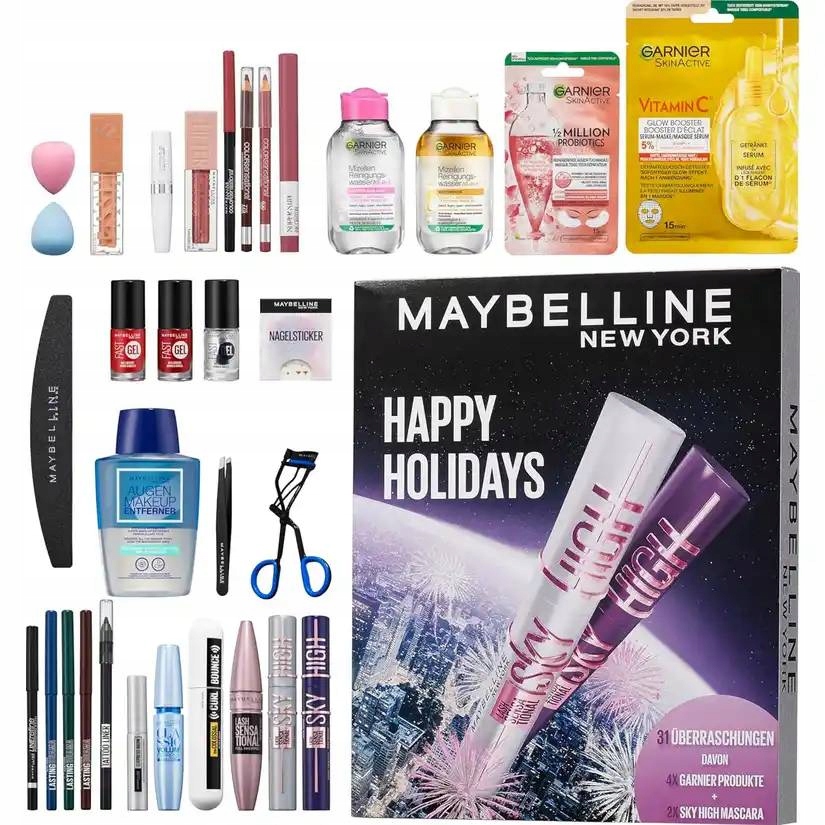 Maybelline Happy Adventní kalendář Kosmetika 31 dní 2025 2026
