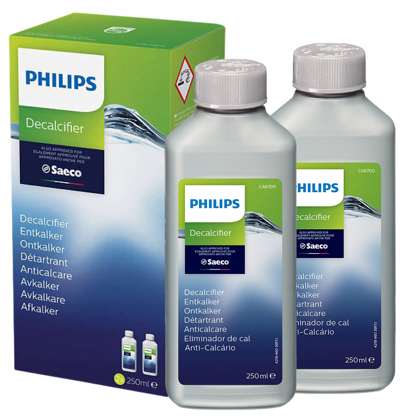

2x Philips Saeco Odkamieniacz 250ml CA6700/10