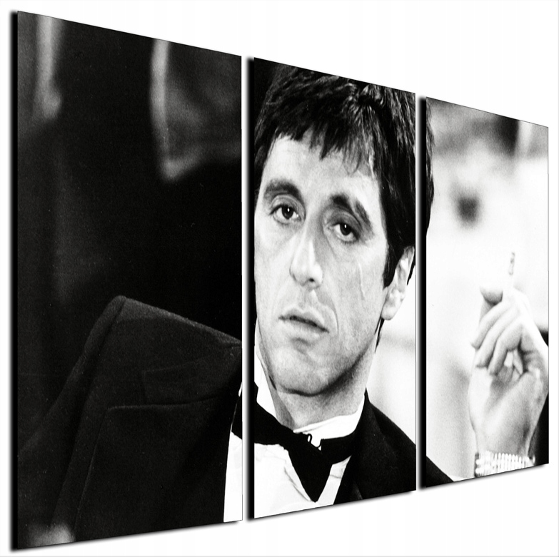 Tryptyk 3 szt. obraz na ścianę Scarface, Al Pacino, film 70x150 cm