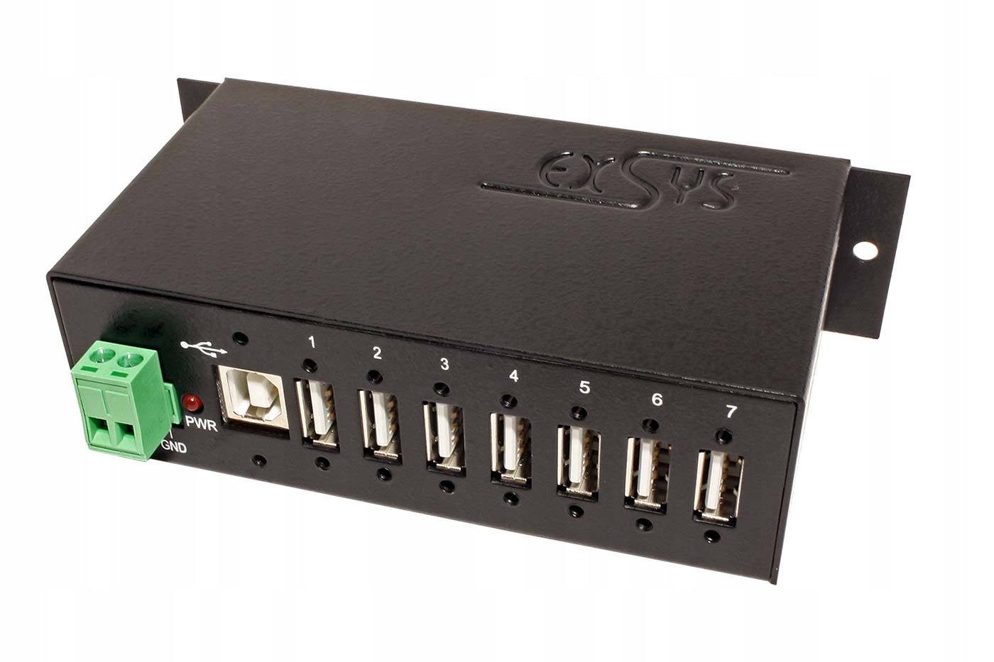 Exsys Usb 2.0 Hub, kovový, 7 portů (EX-1177HMV)