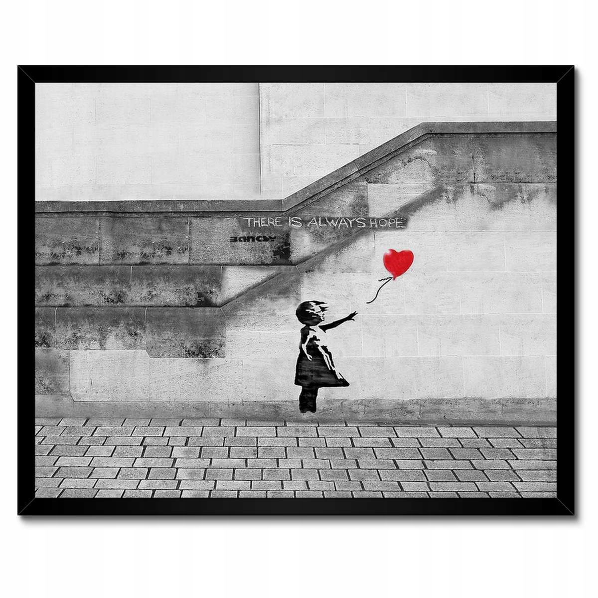 Plakáty v rámu 50x40 Banksy Dívka Hope