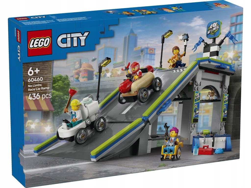 Lego 60460 City Bez hranic: dráha s rampami pro závodníky