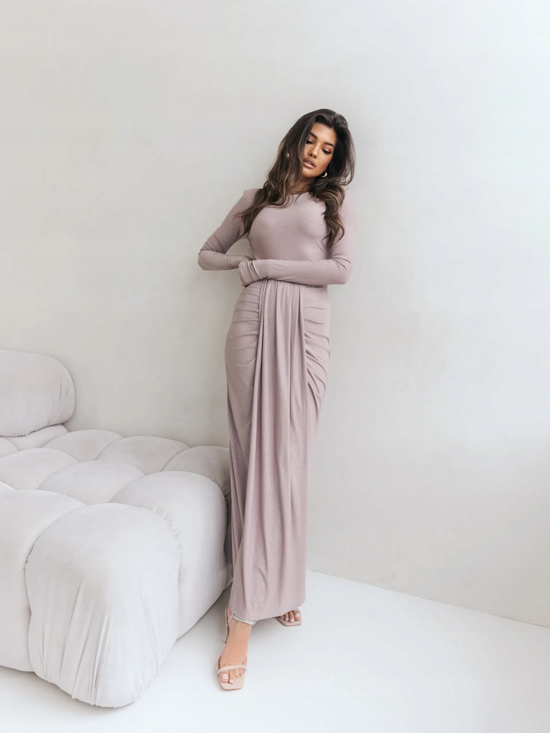 Šaty Cocomore Angelika Bling béžové Xs