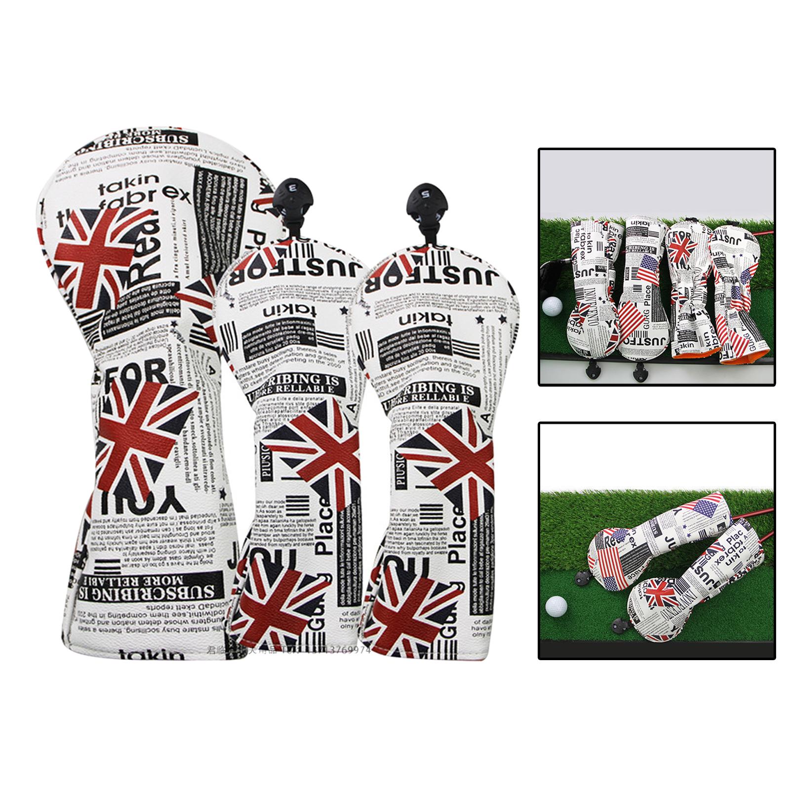 Golf Club Head Cover Driver The Union Flag 3szt Marka bez marki