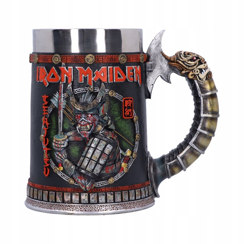 Iron Maiden Senjutsu sběratelský pivní sklenice ručně malovaný, Licencovaný