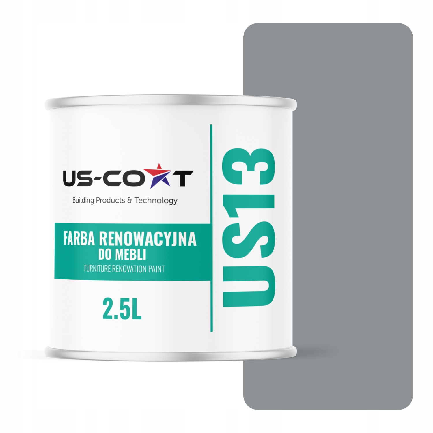 Farba Na Kuchynský Nábytok Na Prednej Strane Skriniek Šedá Ral 7045 Polomatná 2,5 L