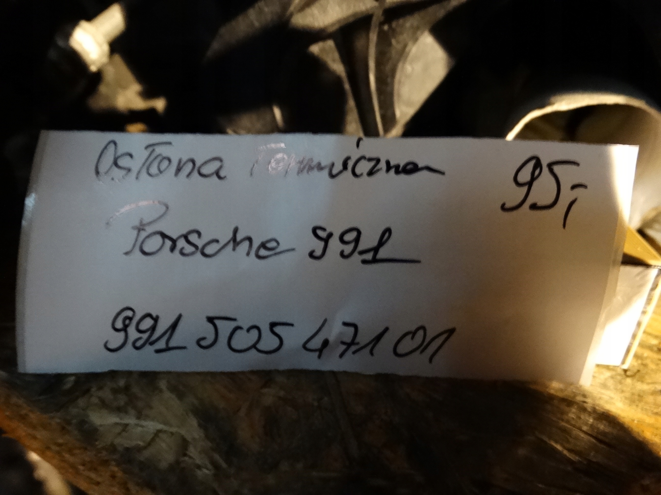 IDEALNA BLENDE ABDECKUNG TERMICZNA PORSCHE 991 1