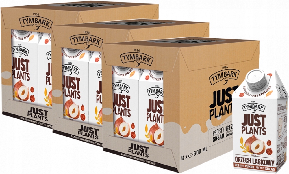 Napój Orzech laskowy Tymbark Just Plants 0,5l x18