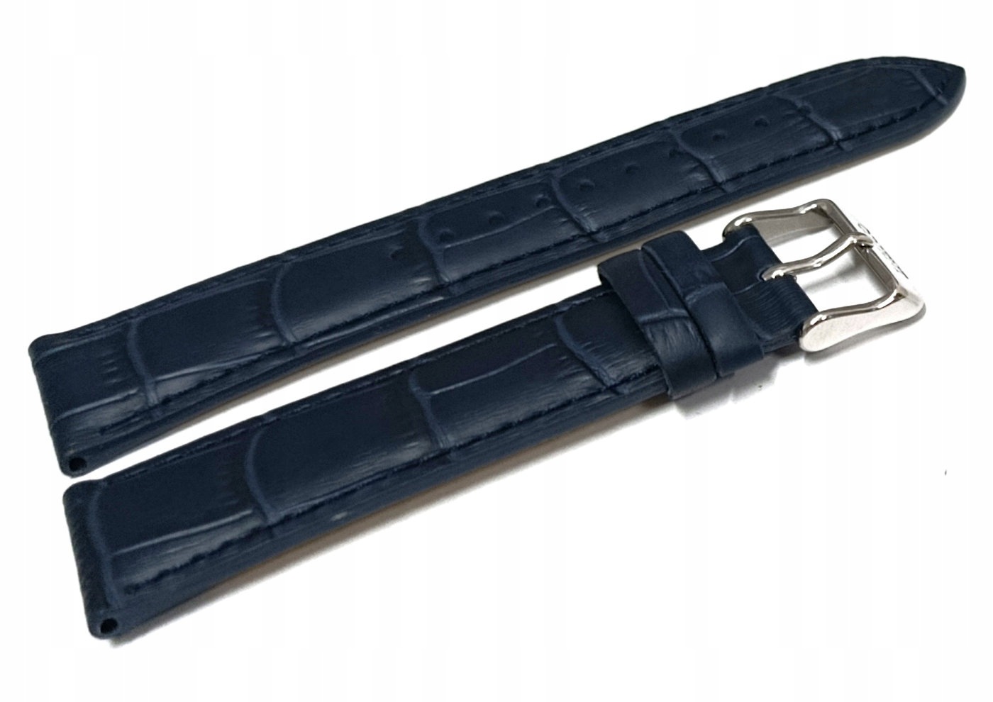 Originální Kožený Modrý Matný Řemínek Na Hodinky Orient 20 mm Krokodýl