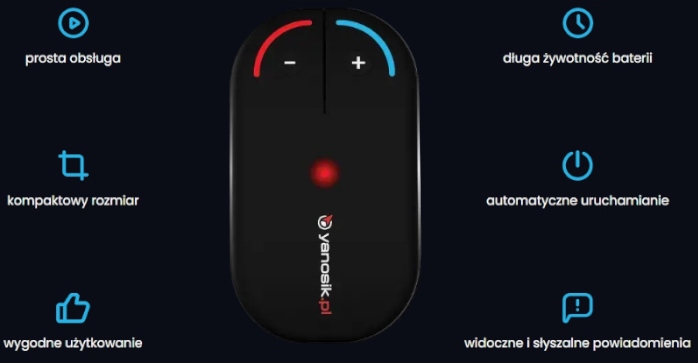 YANOSIK ALERT OSTRZEGAJACY PILOT DO APLIKACJI Brand Yanosik