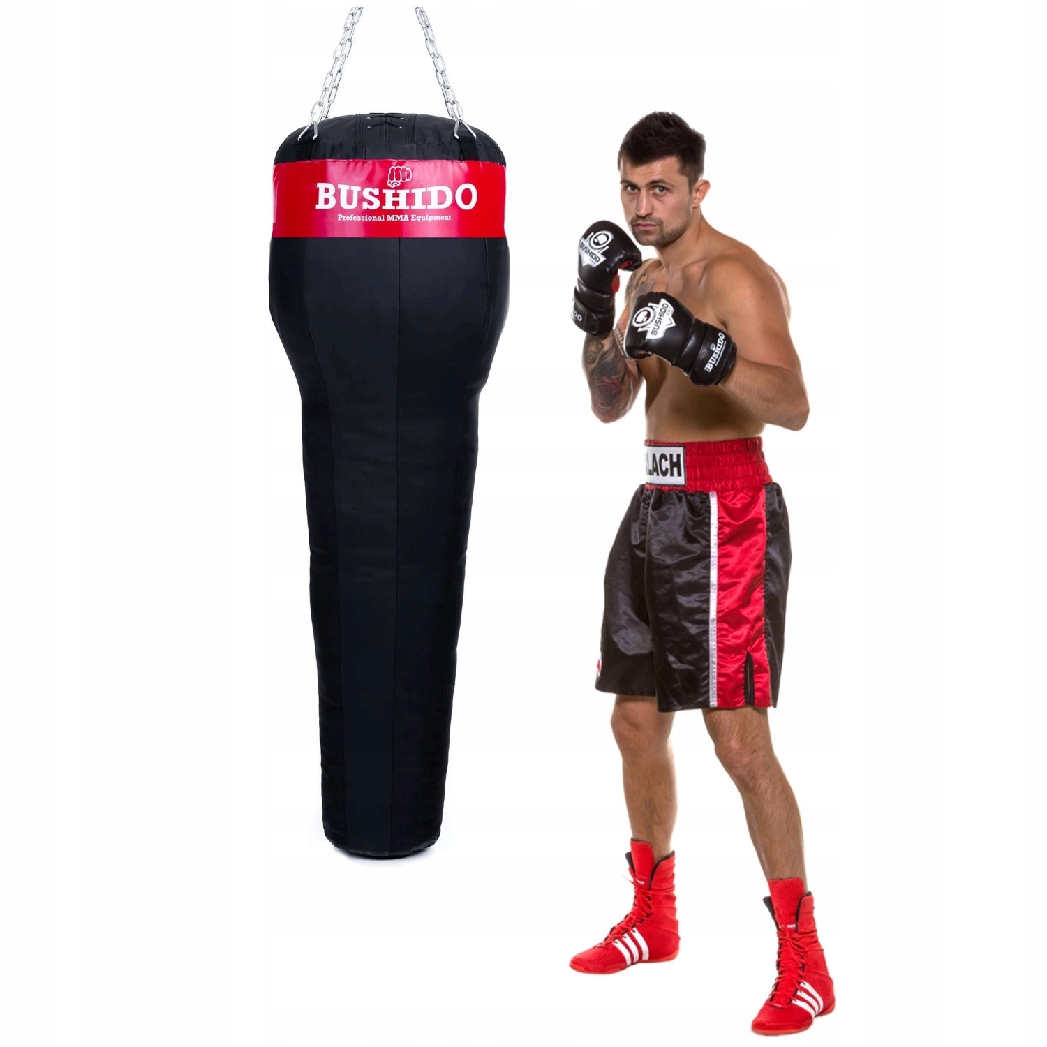 Worek Bokserski Profilowany 140 CM Hakowy 40 Kg Treningowy Dbx Bushido