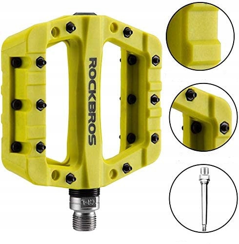 Pedały rowerowe Rockbros 2017-12CGN platformowe Żł