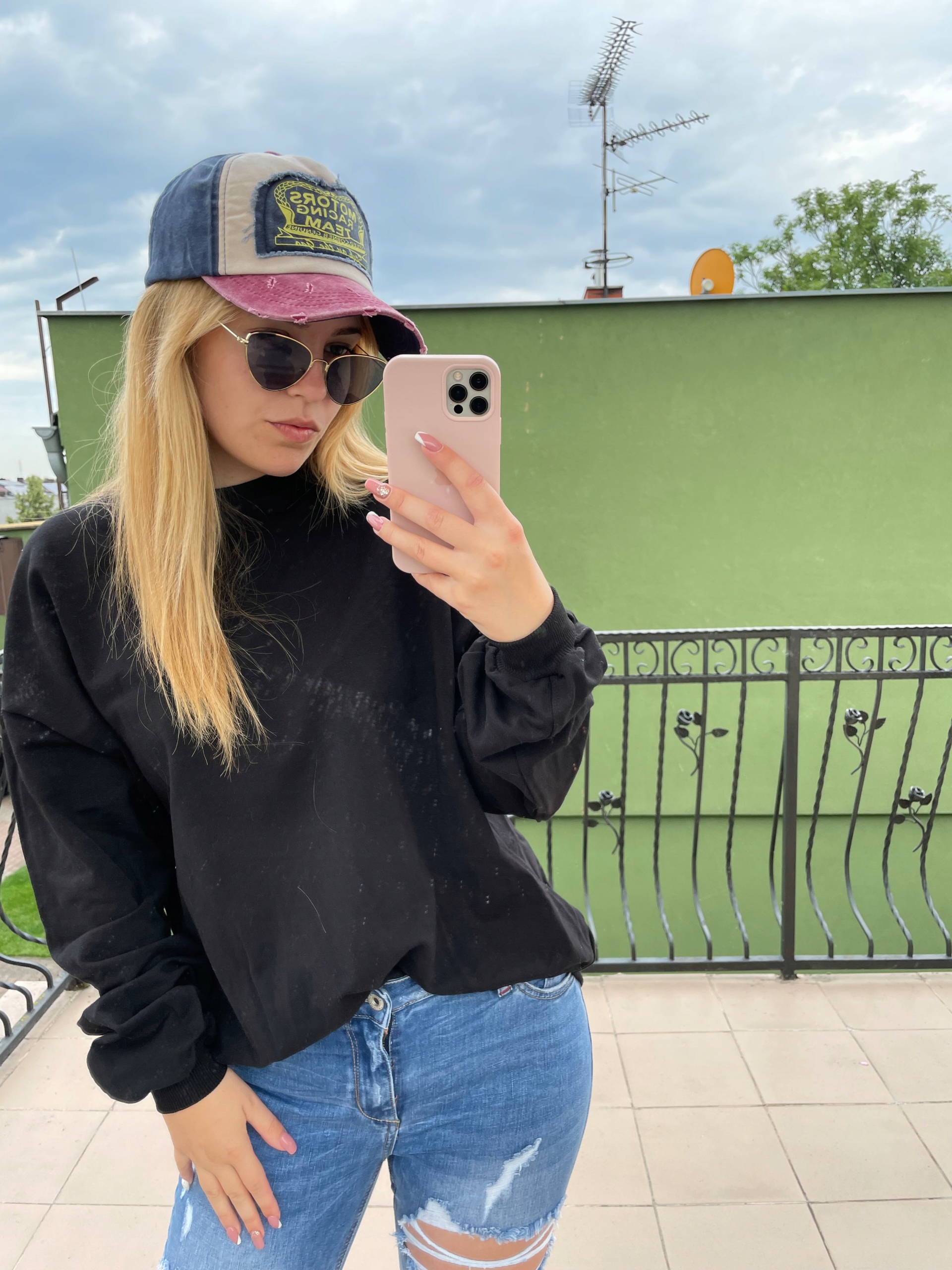 Tepláková Mikina Basic Černá Bavlněná Me&you