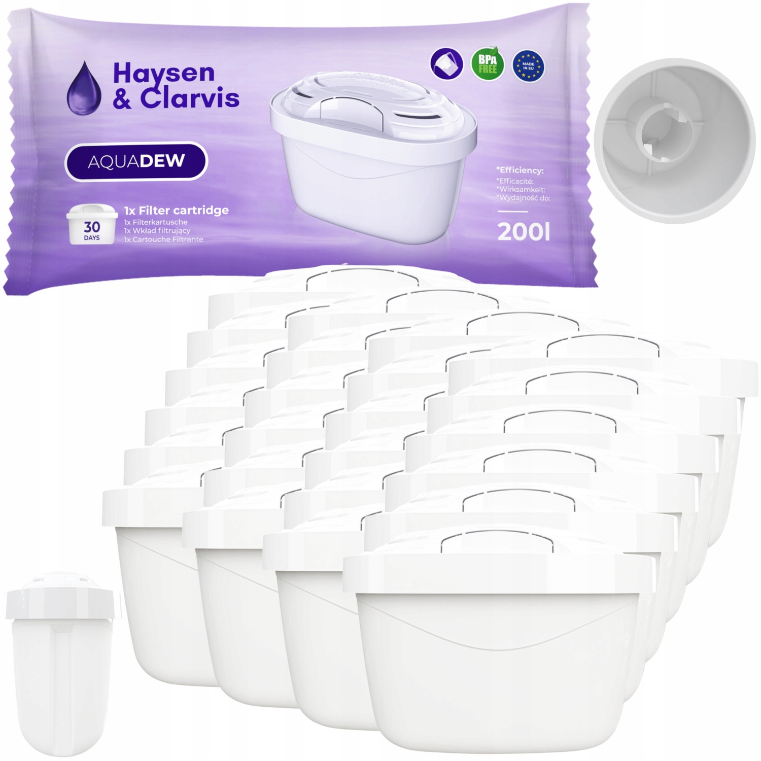 

24x Filtry Hc Do Dzbanka Aquaphor Dafi Zamiennik