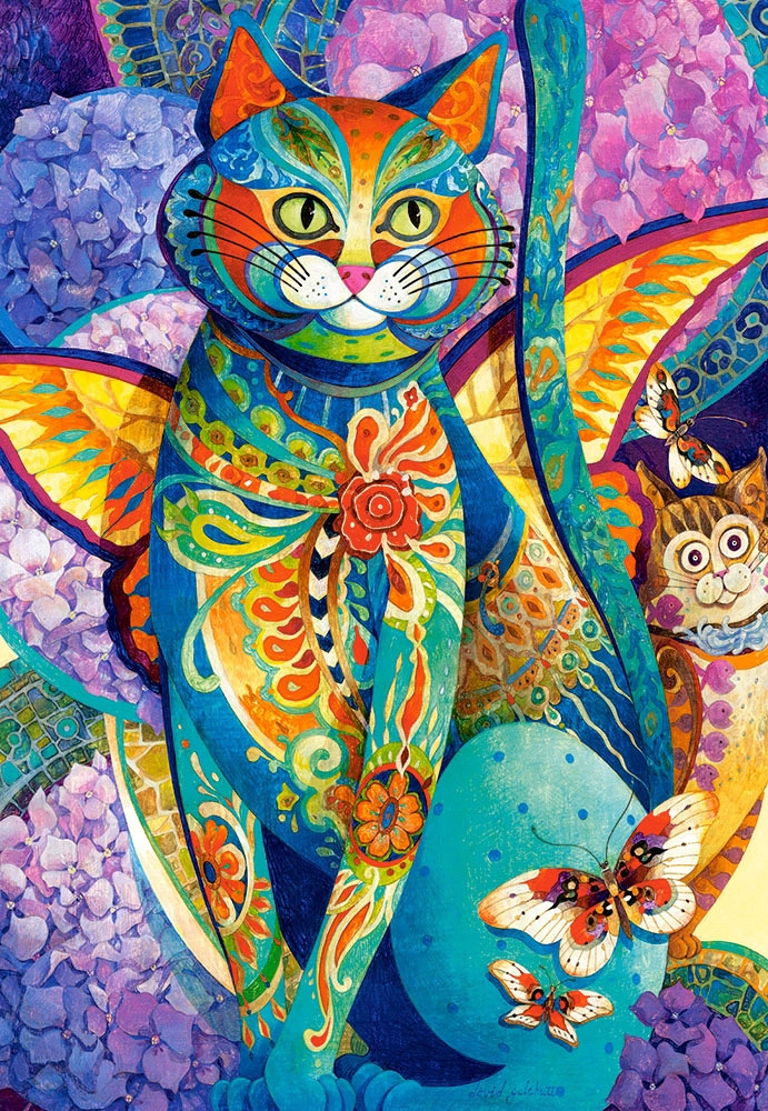 

Puzzle 1500 Kocia Fiesta Koty Motyle Castor 9+