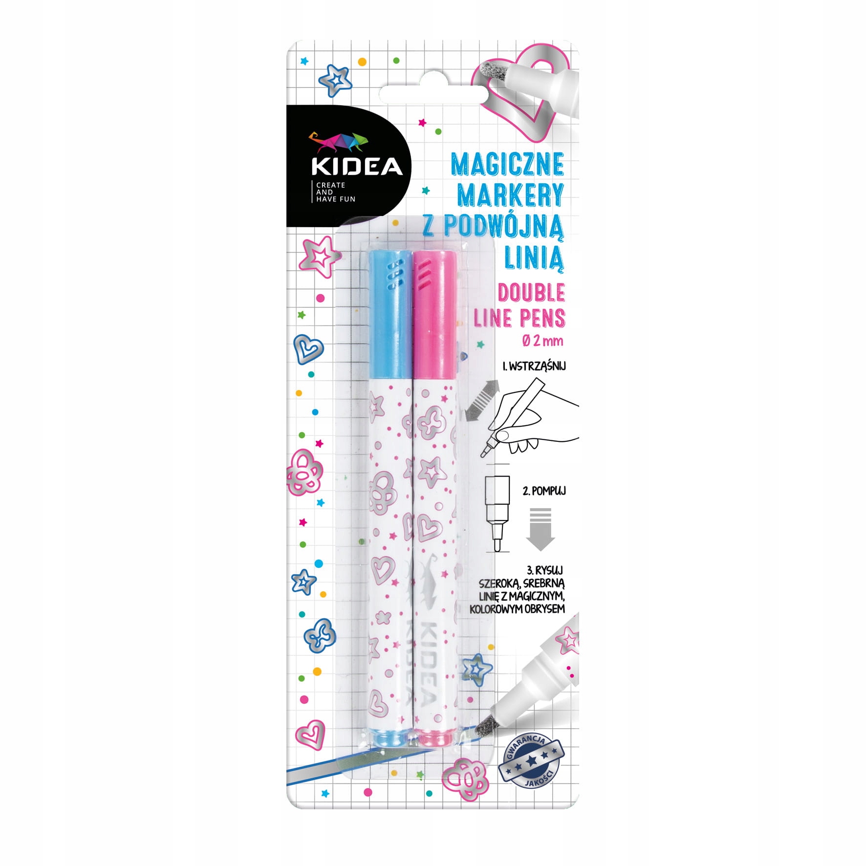 

Kidea Magiczne Markery podwójna linia 2 sz