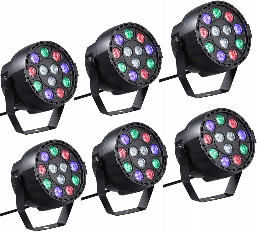 8-kanálové Rgbw scénické osvětlení s DMX512 6 hlavami 15W