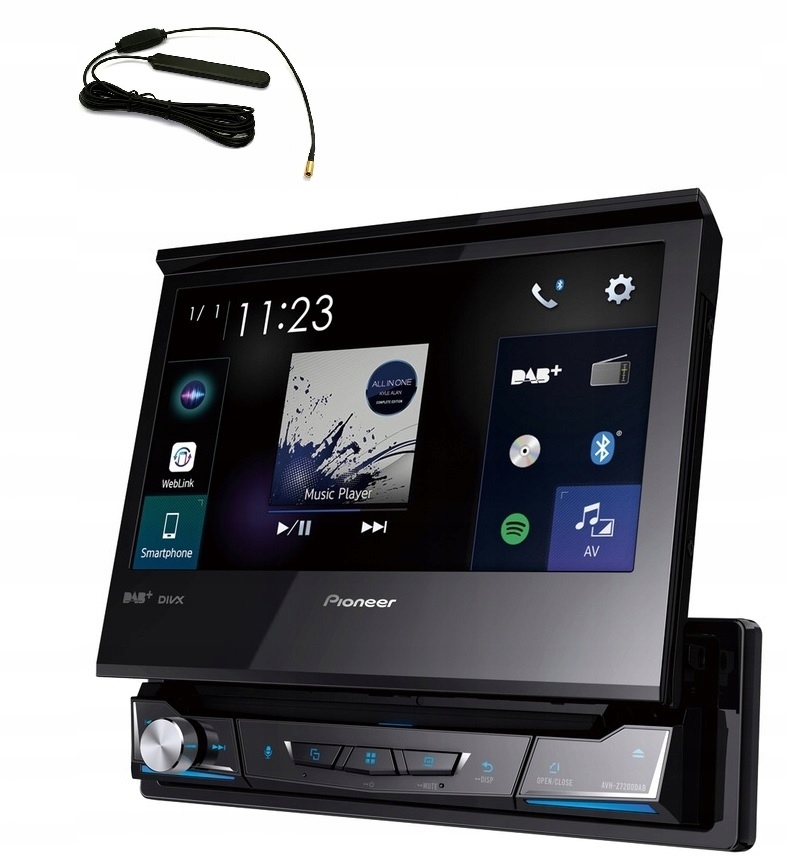 Pioneer AVH-Z7200DAB Autorádio Android CarPlay 1DIN +++ anténa Dab+