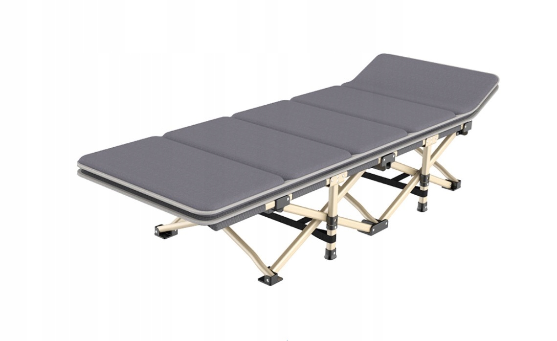 SKŁADANE ŁÓZKO TURYSTYCZNE Z MATERACEM 190X67x35CM - 5904119632082