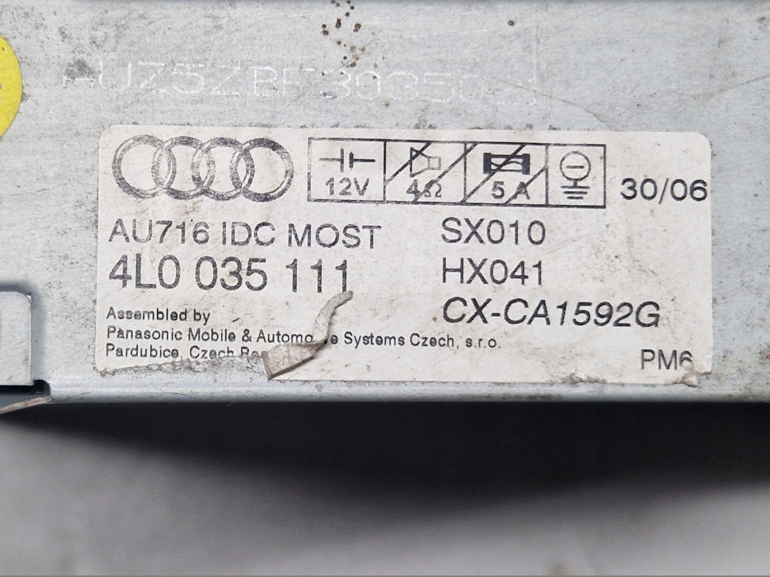 AUDI Q7 4L changer PLYT CD 4L0035111
