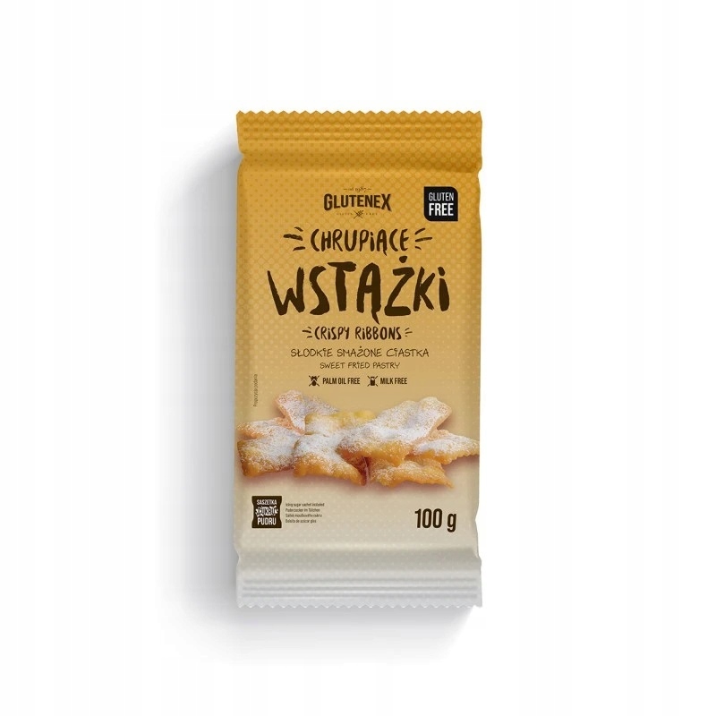 3x Křupavé stužky bezlepkové faworky 100 g Glutenex