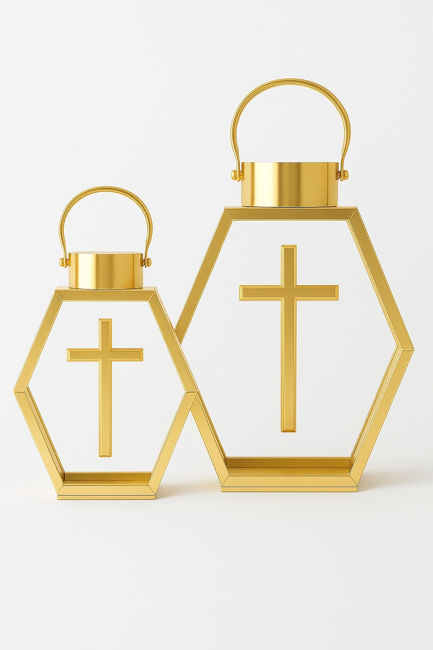 Lampióny 28 cm 35 cm zlaté Náhrobná Sviečka na hrob cintorína nerezová oceľ