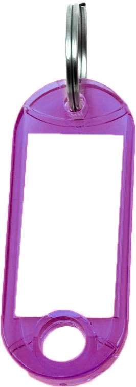 ZAWIESZKA do Kluczy BRELOK dwustronna FIOLETOWA