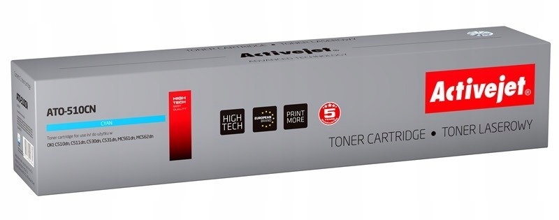 Toner Activejet ATO-510CN (zamiennik do Oki 44469724; Supreme; 5000 stron;
