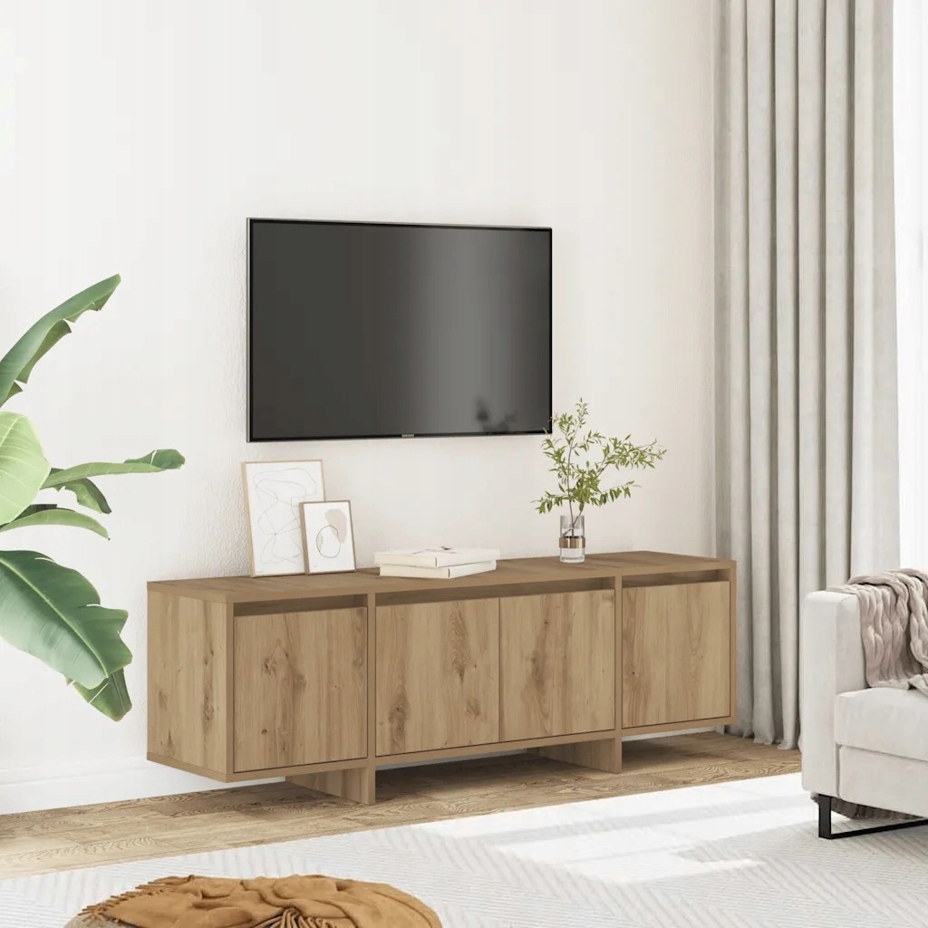 vidaXL Tv skříňka dub artisan 120 x 30 x 40,5 cm kompozitní dřevo