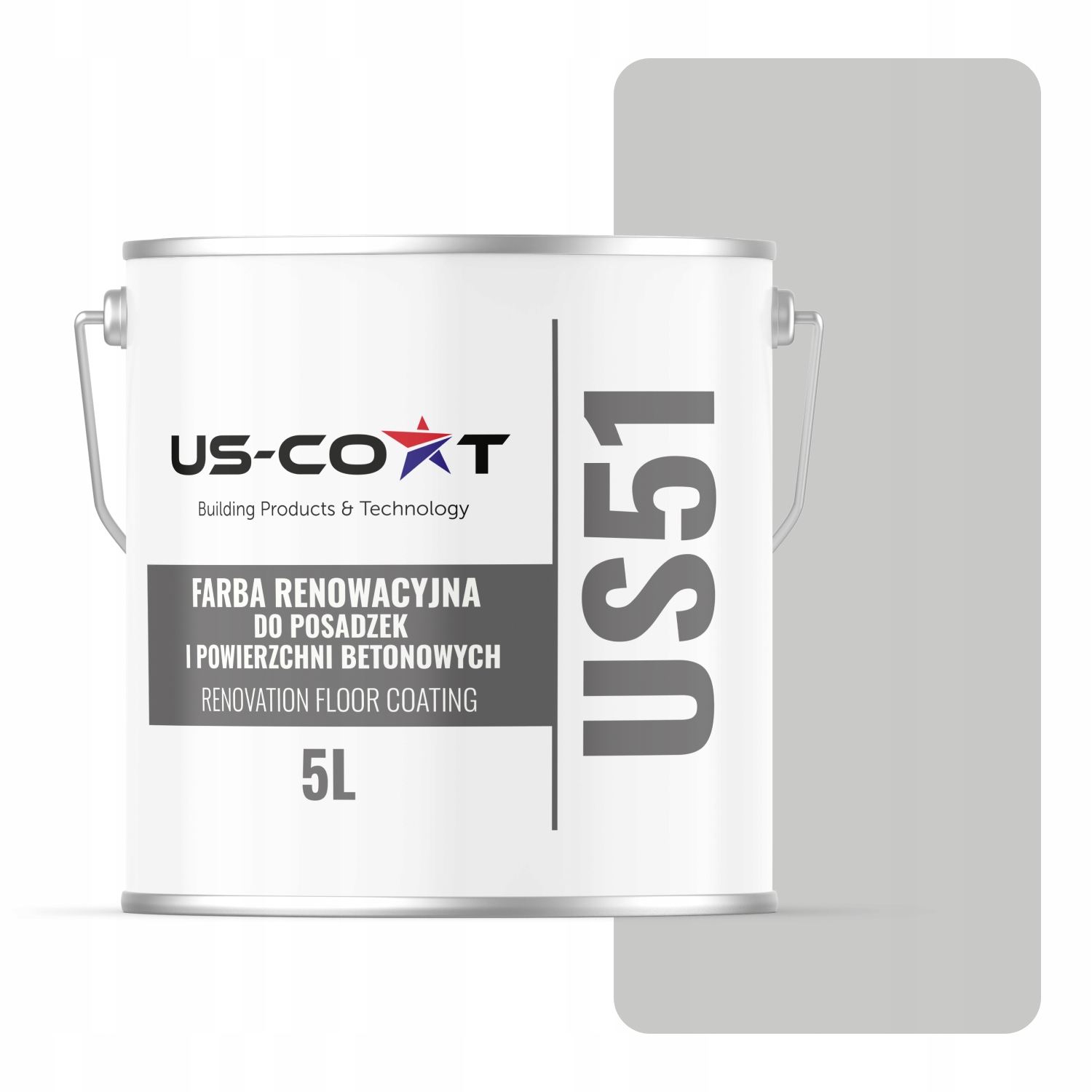 Farba Na Renováciu Betónových Podláh Garáže Šedá Mliečna RAL7047 Polomatná 5 L