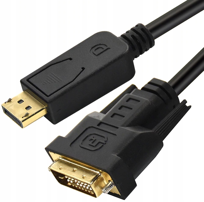 Kabel DisplayPort - DVI-D(24+1) M/M 1m czarny