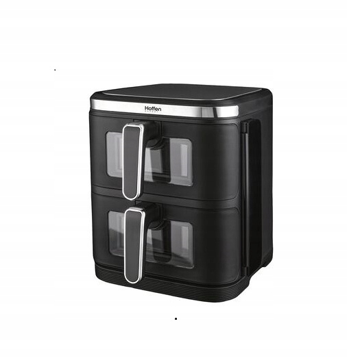 Frytkownica dwukomorowa Hoffen HO-00091, 2800 W, 11 l, czarna