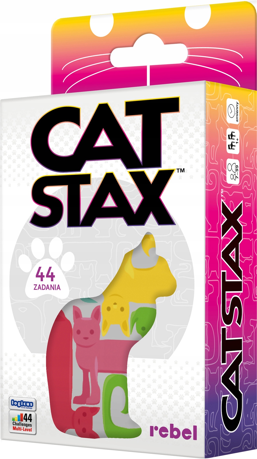 Cat Stax gra logiczna Piękna figurki kotów koty kot układanka tetris 7+